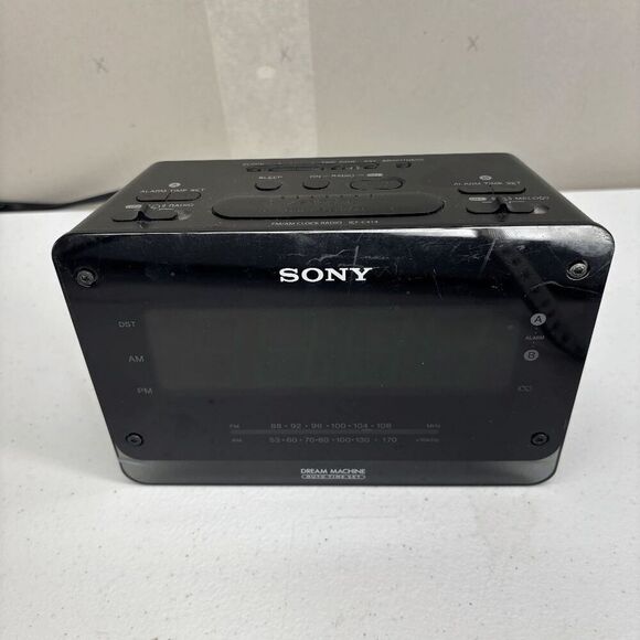 Sony Dream Machine FM/AM Alarm Clock Radio ICF-C414 Tested & Working - Picture 2 of 8